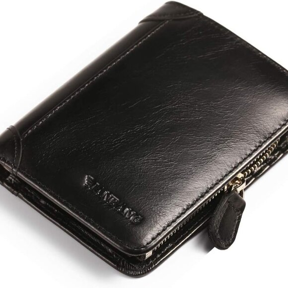 Luxurious Genuine Leather Wallet - RFID Protection & Compact Design for Men